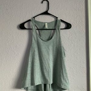 Hi Lo Grey Racerback Tank